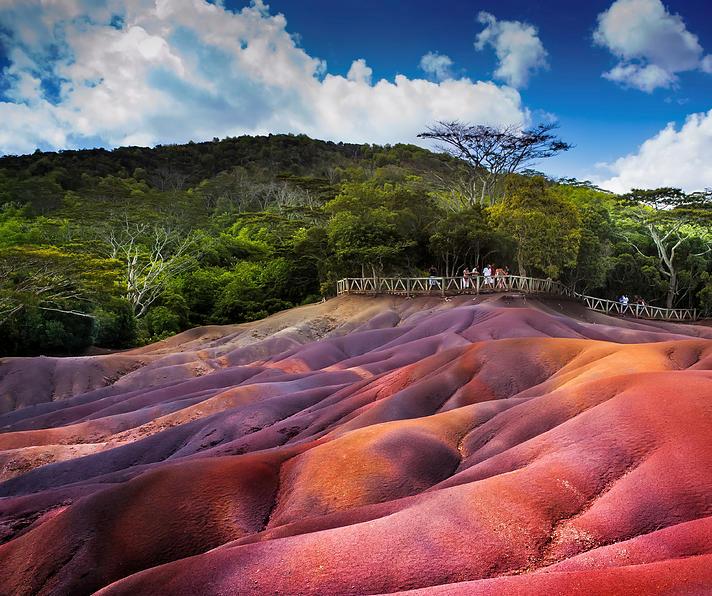 цветные земли Маврикия